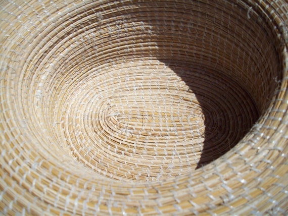 Vintage Woven Straw Fedora / Top Hat / Boaters Ha… - image 7