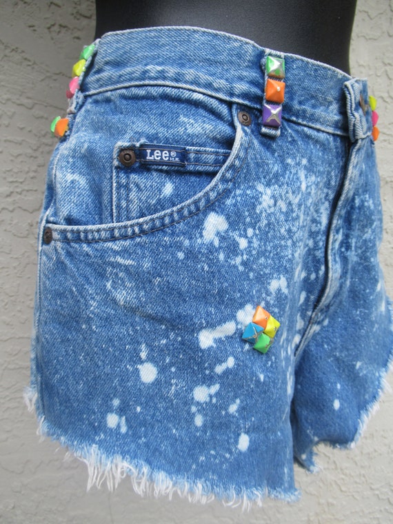 Vintage Lee Original Jeans High Waist 1980's Shor… - image 4