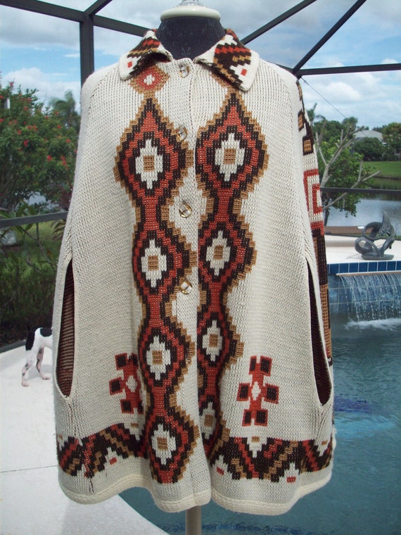 Knit Cape/Shawl/Cover/Poncho