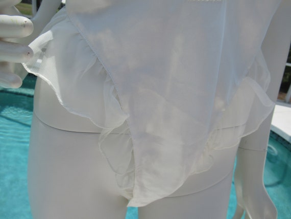 Vintage White Sheer, Sequined Victoria Secret Bod… - image 3