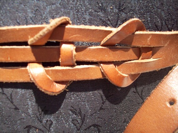 Vintage Leather Belt - image 3