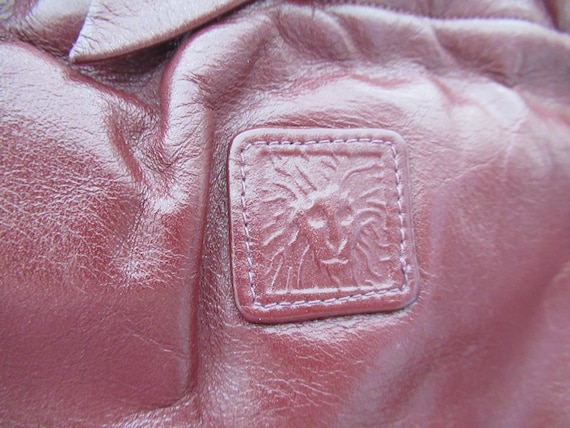 Vintage Burgundy Leather Purse By Anne Klein - image 6