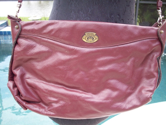 ミュージシャン 373 ENAMEL LIVE BAG (BURGUNDY) Mini bowling bag, Velvet, calfskin & gold-tone metal