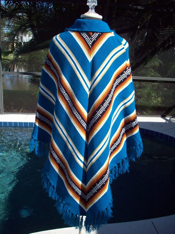 Aztec Bohemian Poncho/Cape - image 8