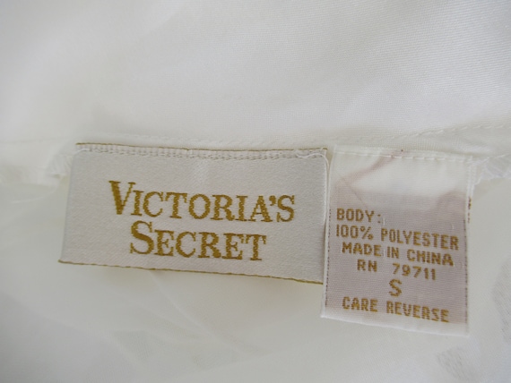 Vintage White Sheer, Sequined Victoria Secret Bod… - image 9