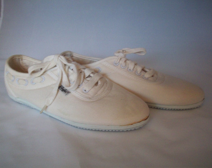 Vintage 1980's White Lace up Candies Sneakers, 8...SALE - Etsy