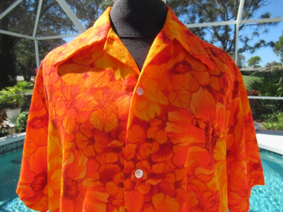 Vintage Hawaiian Shirt, Outrigger Shop for Men - image 1