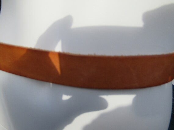 Genuine Leather Tan/Brown Belt by Benetton - image 5