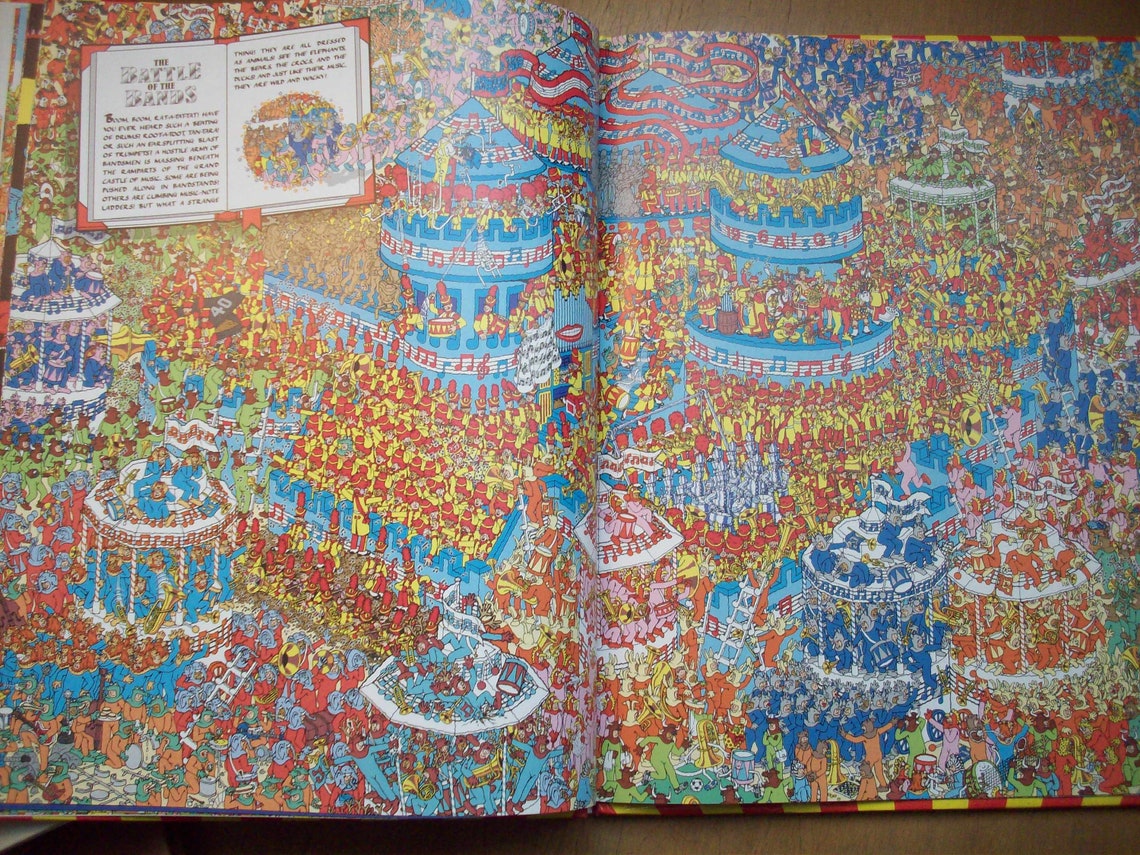 Where's Waldo The Wonder Book By Martin Handford Etsy