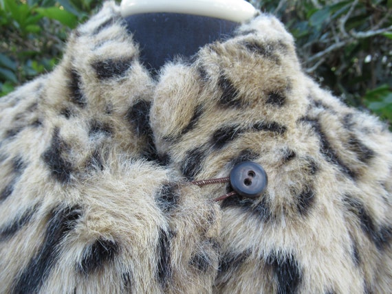 Vintage Leopard / Ocelot Fabulous Faux Fur Coat b… - image 2