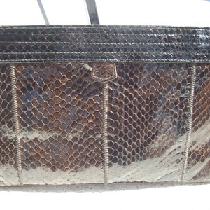 Cartera/cartera de piel de serpiente Bown