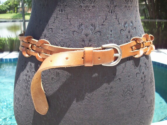 Vintage Leather Belt - image 1