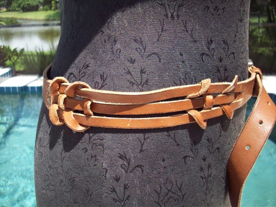 Vintage Leather Belt - image 2