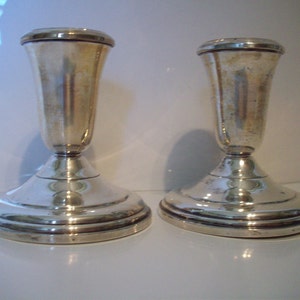 Garden Silversmiths Limited Sterling Silver Candle Sticks
