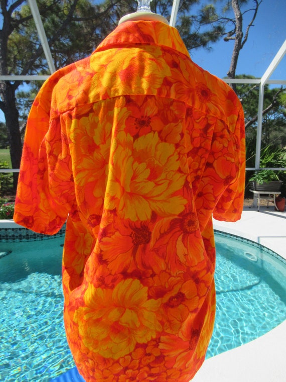 Vintage Hawaiian Shirt, Outrigger Shop for Men - image 5