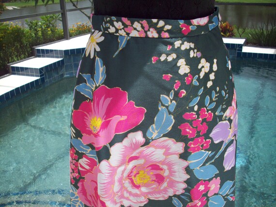 Long Flower Print Skirt by Malbe - image 2