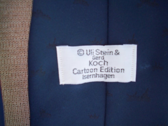 Uli Stein Gerd Koch Cartoon Edition Mens Tie Made In Etsy