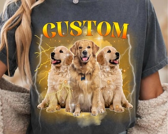 Comfort Colors Custom Bootleg Shirt, Pet Photo And Name, 90s Shirt, Custom Pet Shirt, Bootleg Rap Tee, Custom Dog Shirt, Bootleg Dog Shirt