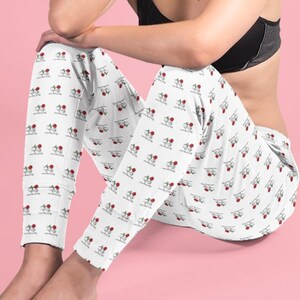 Pantalon de jogging à motifs floraux roses Pantalon de survêtement confortable plus que joli™