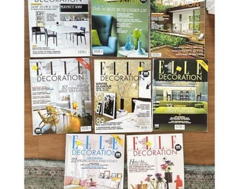 8 ELLE Decor Magazine 2007 UK Lot Back Issues Interior Design