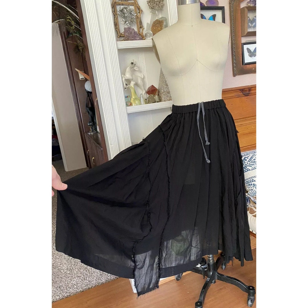 Buy Comme Des Garcons Skirt Sz XS Deconstructed Ad2018 Black GB