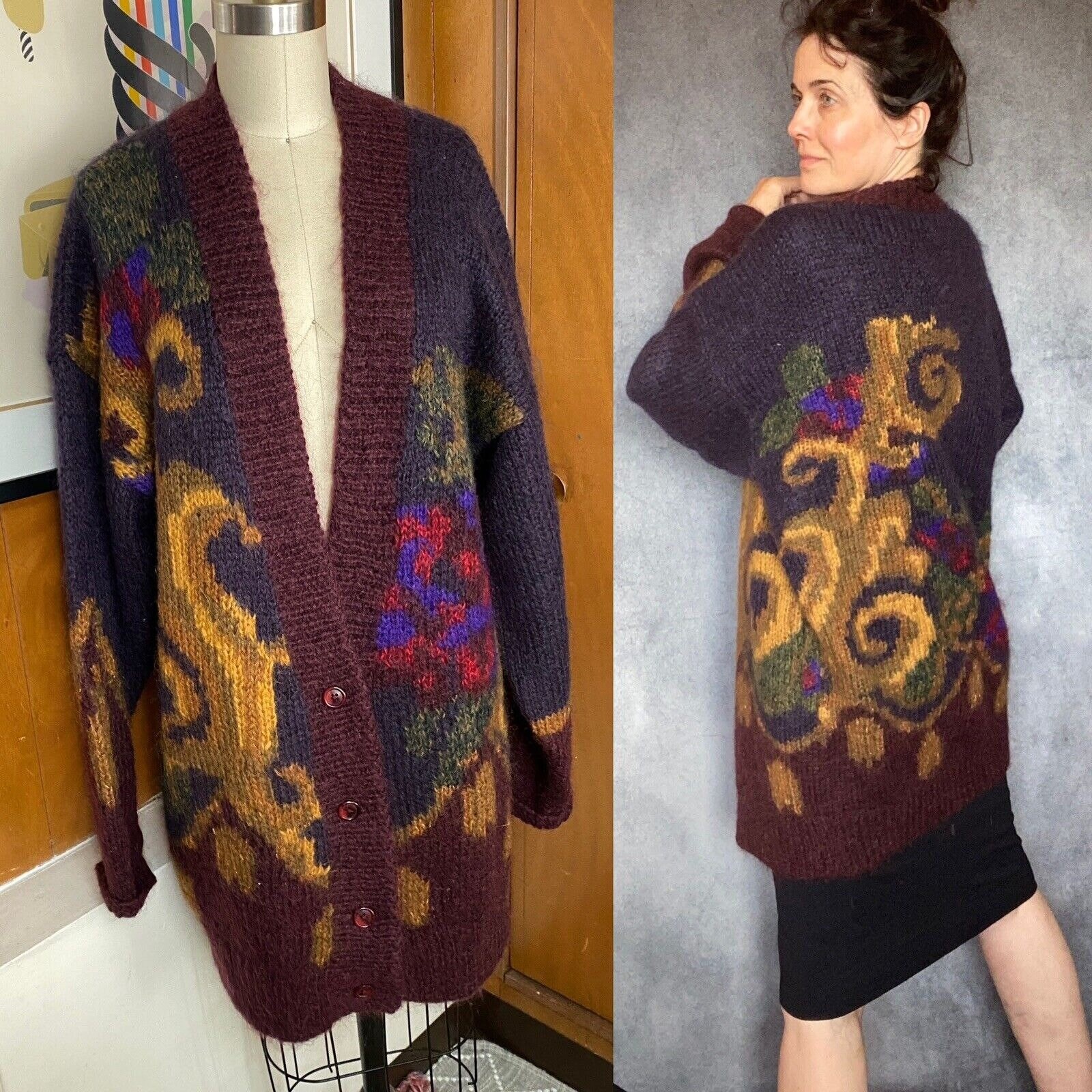 1950s tevens Mohair Cardigan Lサイズ相当 1950s tevens Mohair Cardigan Lサイズ相当 メンズ