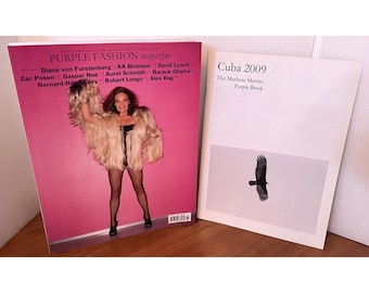 REVISTA DE MODA PÚRPURA 2009 Diane Von Furstenberg Marlene Marino Cuba Libro