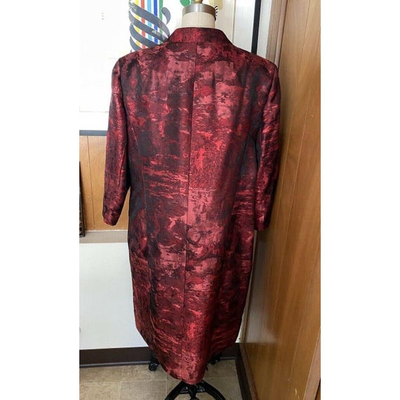 Albert Nipon Coat Sz M L Jacquard Button Lined Ne… - image 10