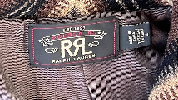 RRL Ralph Lauren Smoking Jacket Southwestern Sz M Mens Knit Brown 