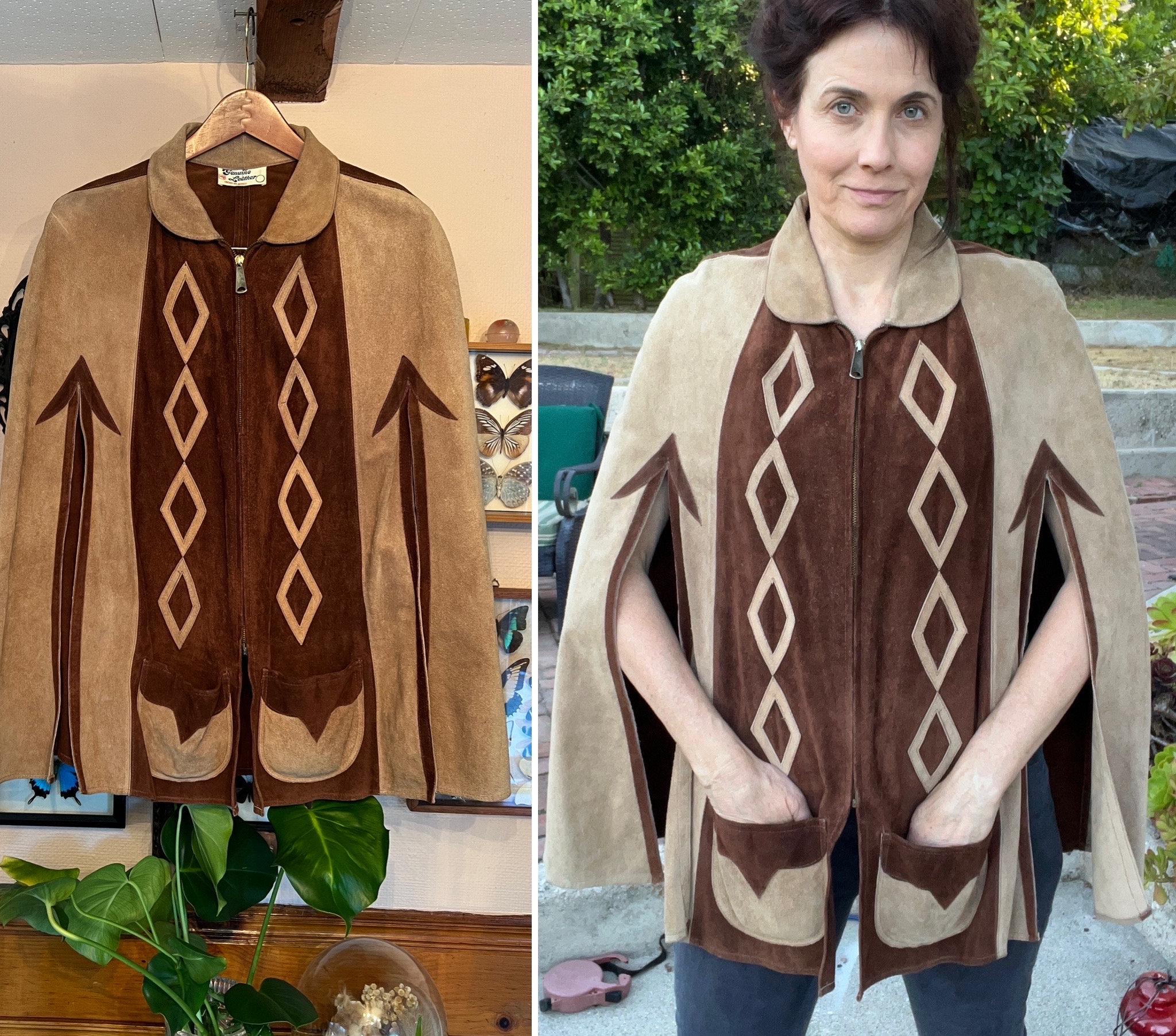 Mexican suede poncho - Etsy 日本