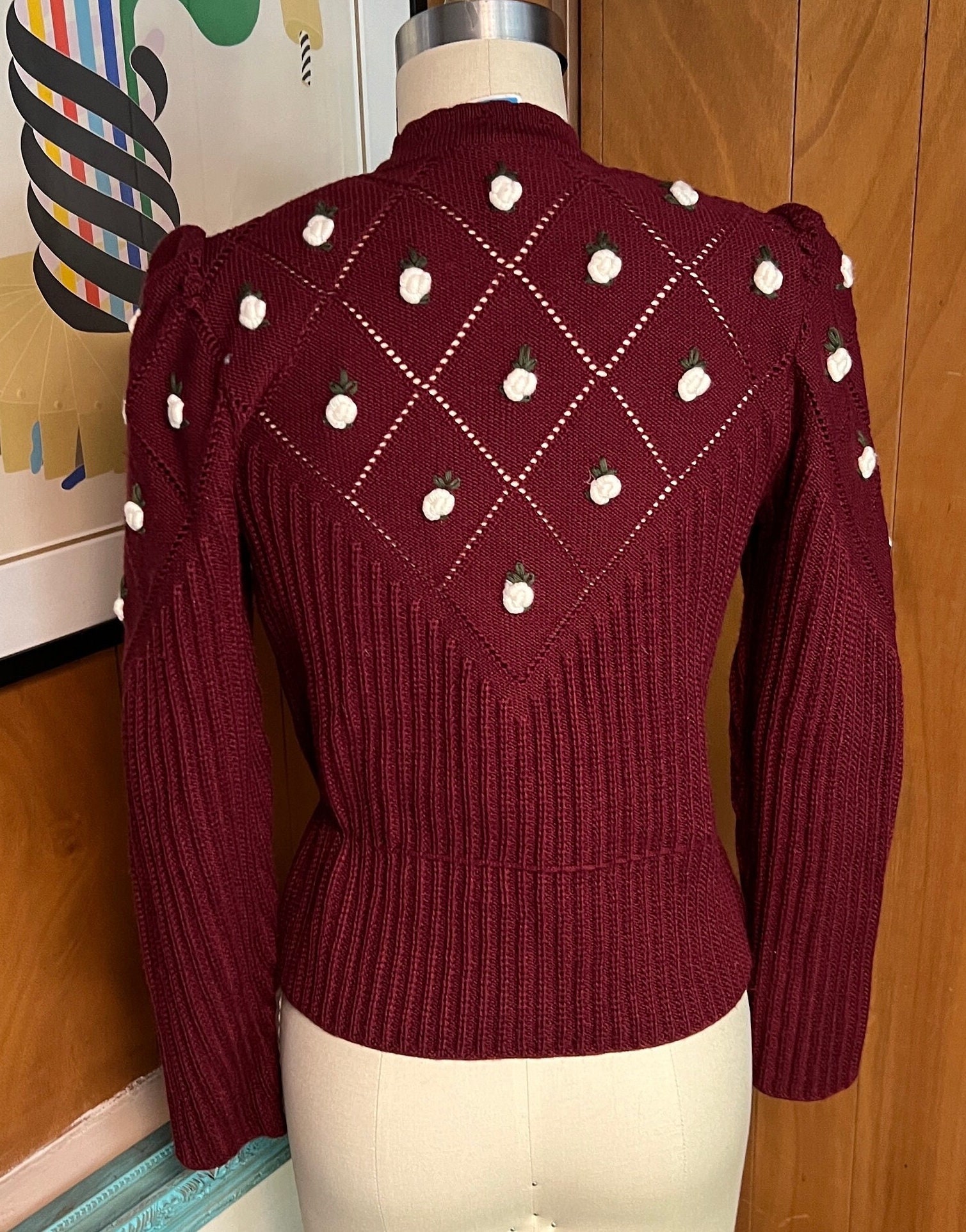 トップス Vtg Austria PFISTER Handknitted Cardigan Vtg Austria PFISTER Handknitted Cardigan