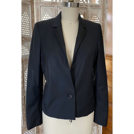 ANNE VALERIE HASH Pour Cartier Black Wool Ribbon Trim Jacket
