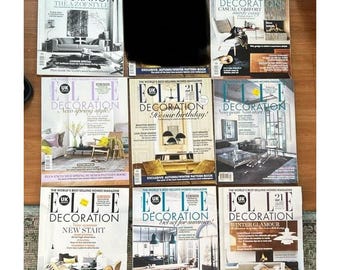 8 Elle Decor UK Magazine 2010 LOT back ISSUES Interior Design