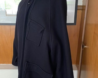 Vtg CAMPUS Men Wool HOODY Zip Coat 46 XL L Grandstander