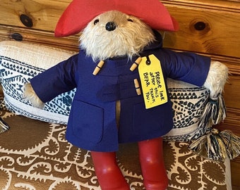 Vtg Paddington Bear 20" Made in England large Rainbow Designs  2016