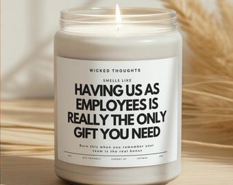 Funny Boss Gift Candle, Employee Appreciation, Office Humor