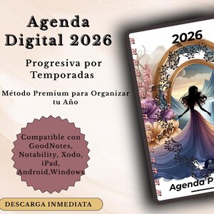 Digital Planner 2026 · Hyperlinked GoodNotes Planner · iPad PDF Planner · Agenda Digital por Temporadas · Canva PDF
