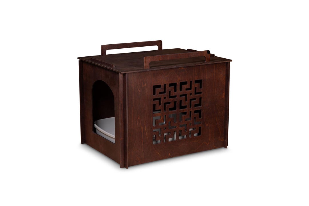Elegant Wood Cat Litter Photos