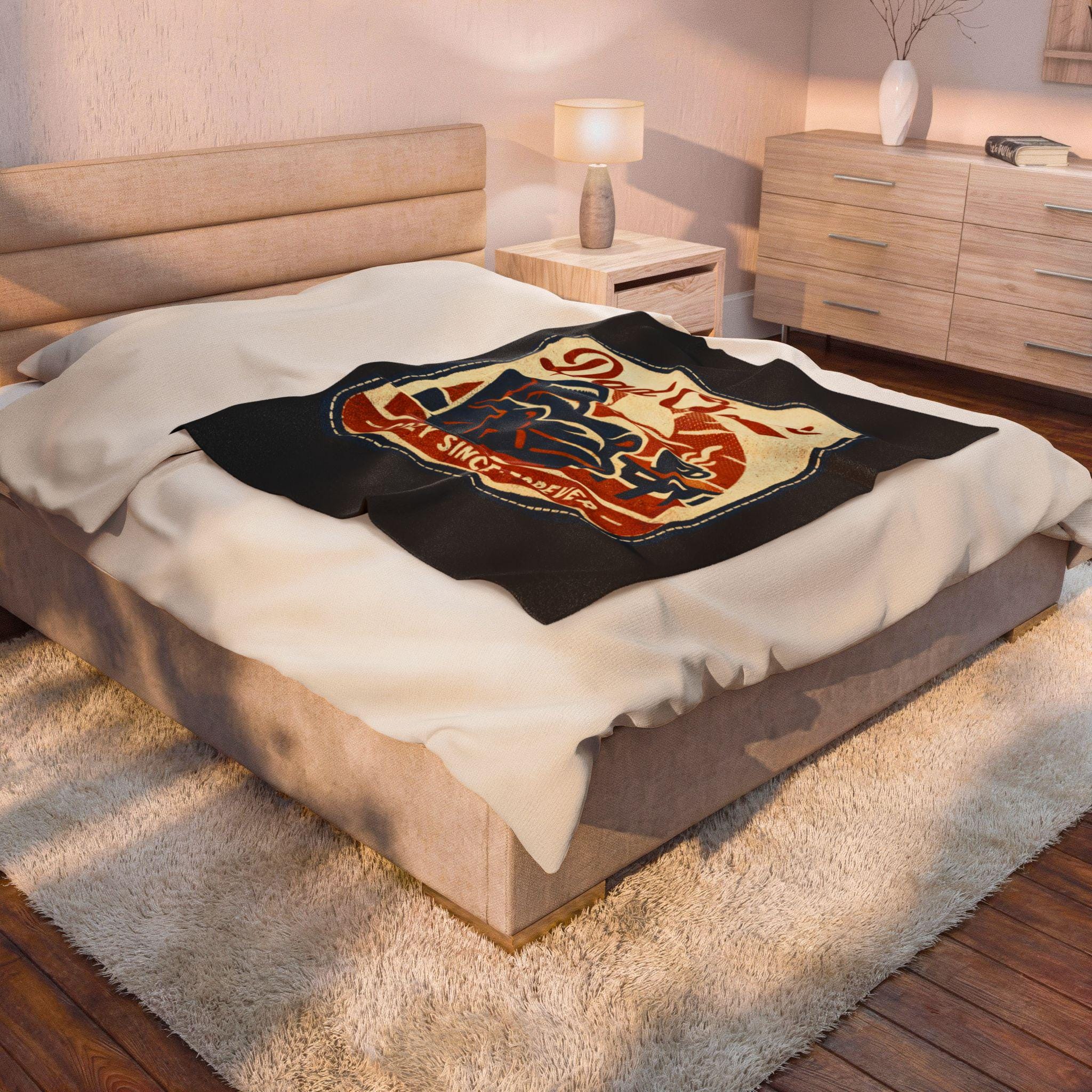 Dad Classic Cozy Recliner Design Velveteen Plush Blanket | Retro