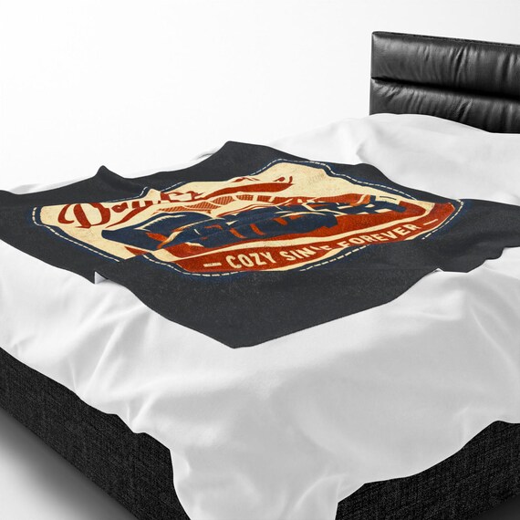 Dad Classic Cozy Recliner Design Velveteen Plush Blanket | Retro