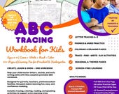 ABC Tracing Workbook for Kids Ages 4โ8 | 50+ PrintablePractice Pages | Preschool Kindergarten Learning