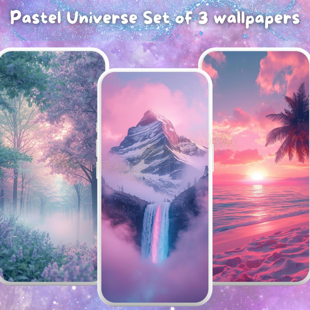 Pastelcore Wallpaper Set – Cute Aesthetic Digital Backgrounds for