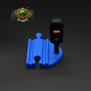 Holzeisenbahn Signal/Ampel | Eisenbahn Zubehör | Geschenk für Kinder | 3D gedruckt kompatibel mit Brio®, Ikea®, Kidcraft® etc.