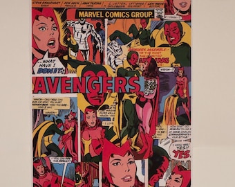 WandaVision Vintage Comic Art Poster