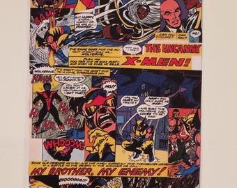 Uncanny X-Men Vintage Comic Art Poster