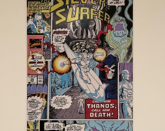 MARVELシルバーサーファー95年USAポスター Marvel the Silver Surfer Poster - Copyright 1995 - 10 15/16 X 8 1