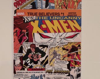 Uncanny X-Men Vintage Comic Art Poster