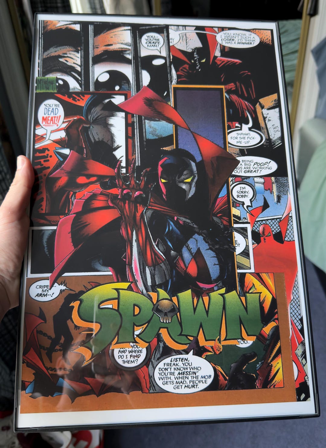Vintage Spawn Comic Collage Poster - Etsy