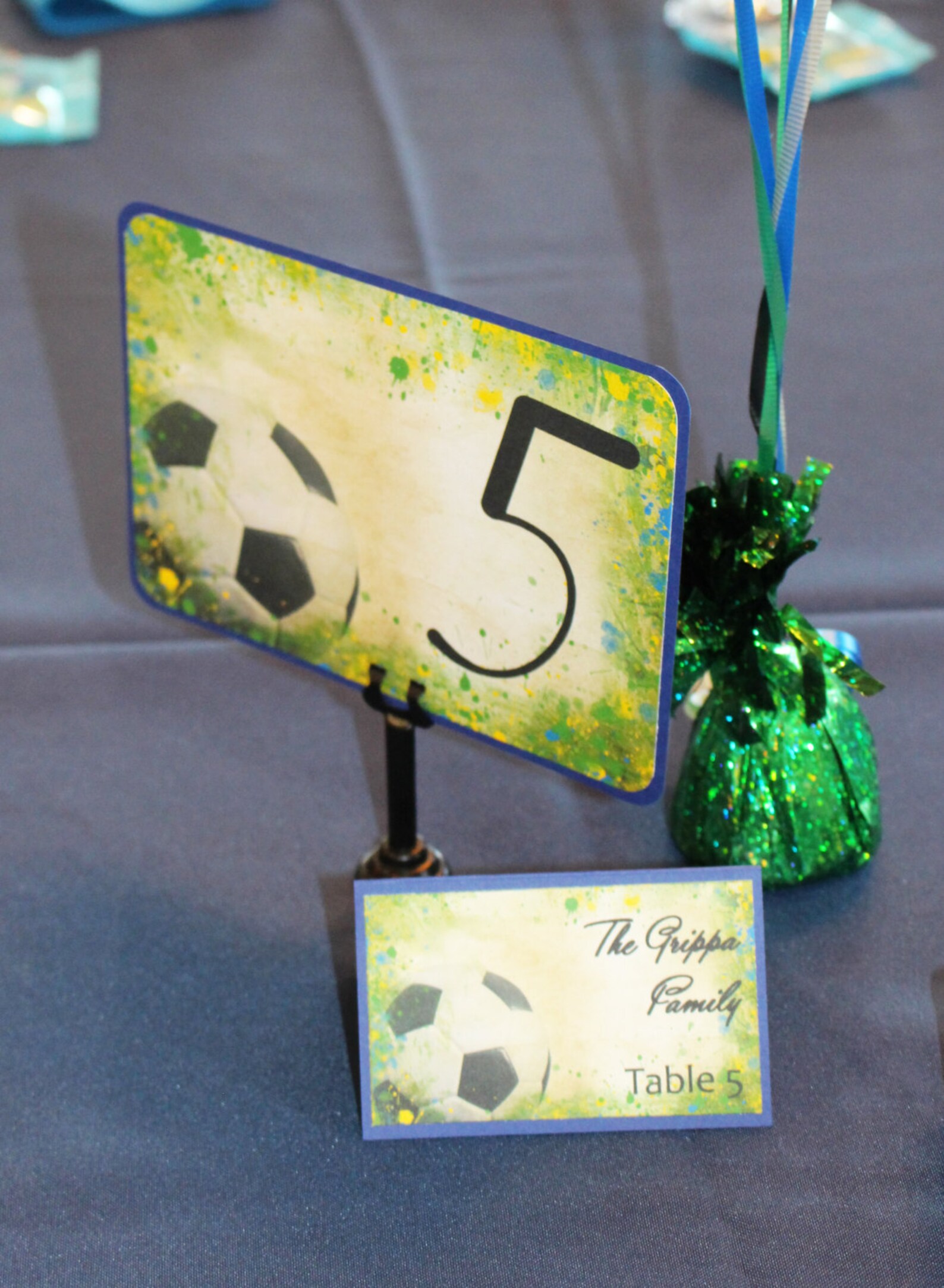 Vintage Soccer Splatter Table Numbers - Etsy