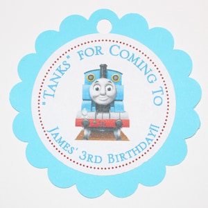 Thomas the Tank Engine Party Favor Tags